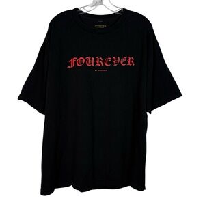 4Hunnid Fourever Black Old English Logo Unisex Streetwear T-Shirt XL Rapper YG